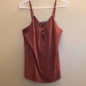 Size medium salmon color strap shirt